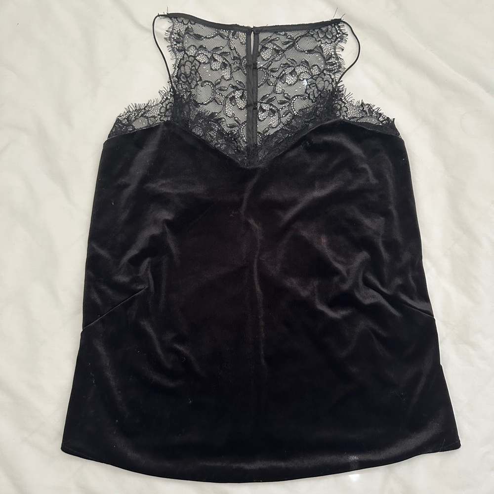 Velvet lace camisole